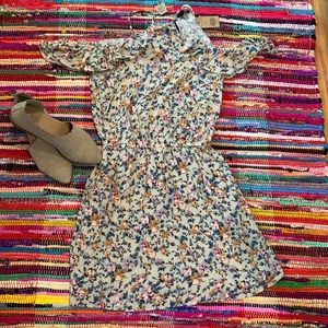 American Eagle High Neck Off the Shoulder Dress ☀️